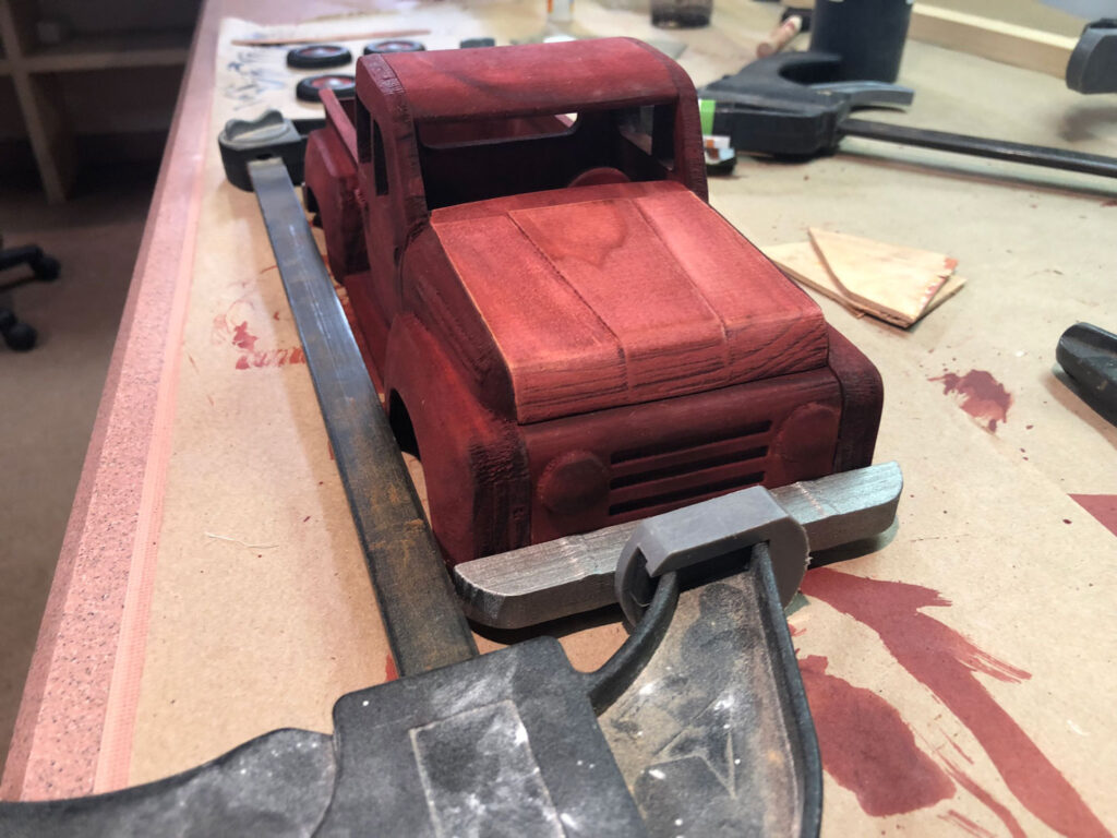 gluing bumpers
