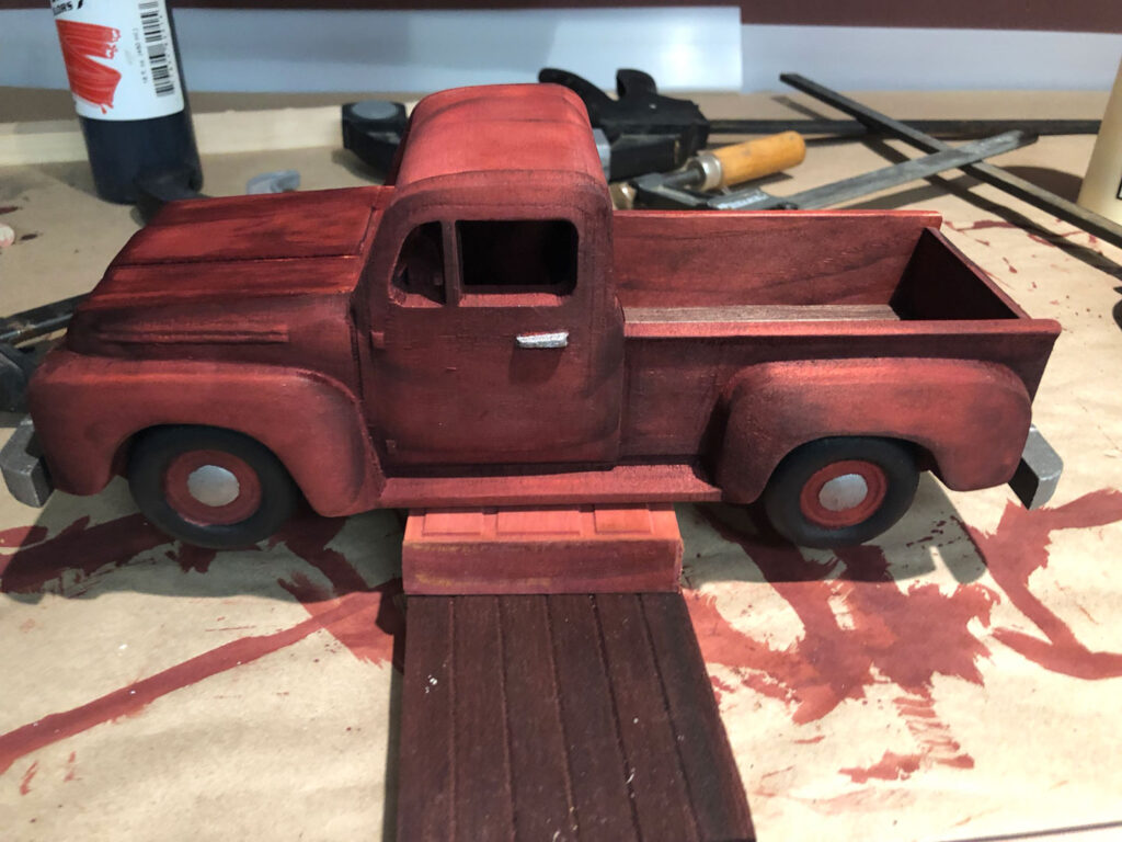 wheels glued