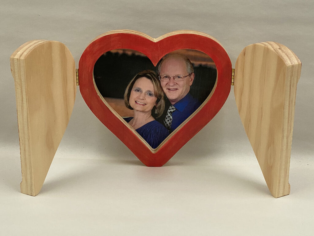 heart frame project finished open