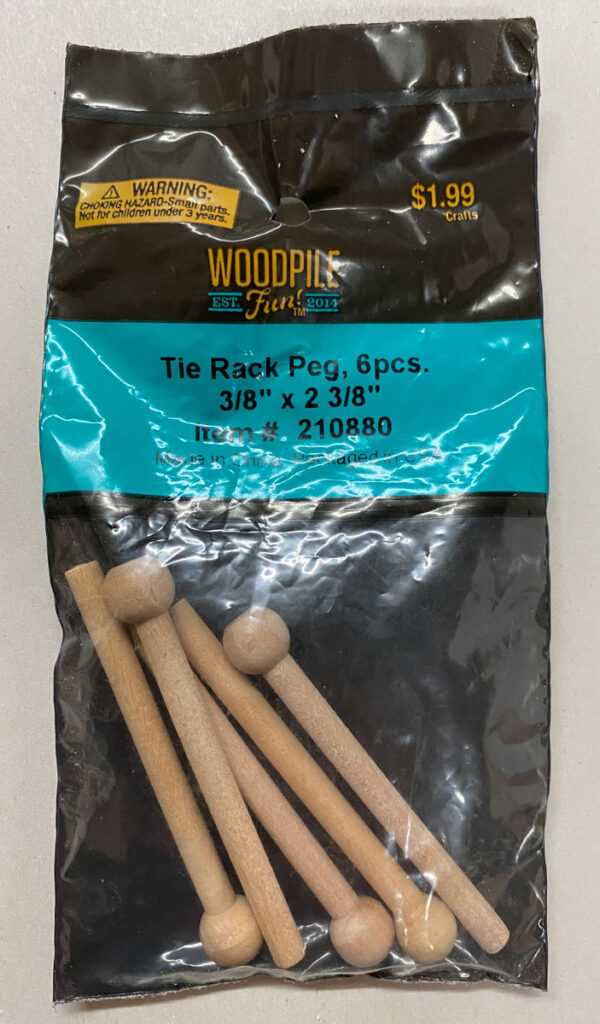 Tie Rack Pegs