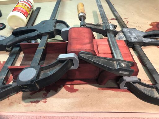 Truck glued