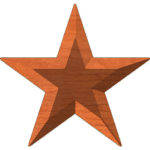 Star Plaque or Picture Frame Blank 004 A