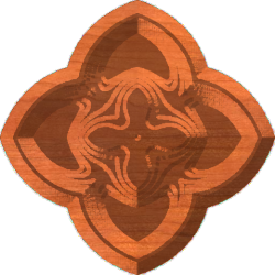 Gothic clover rosette 01 A