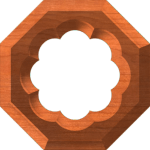 Routed Floral Octogon Frame or Border 004 A