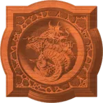 FRAMED CHINESE DRAGON