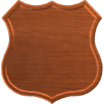 Shield Sign Plaque Blank 003 A