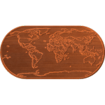 Oval World Map PTN