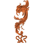 Baroque style dragon