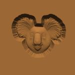 Ornamental Animal Head/Bust Series: Koala