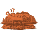 CARIBOU SCENERY