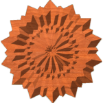 Faceted Daisy Rosette or Centerpiece 001 A