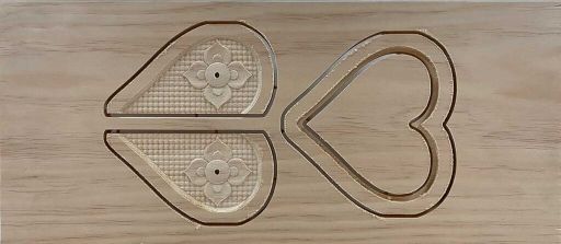 heart frame project carved