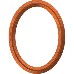 Stepped Oval Frame 002 A