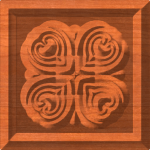 Cornerpiece of Four Hearts