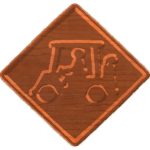 Golf Cart Sign 001 - CSf