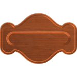Fancy Sign Plaque Blank 003 A