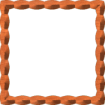 Joined Oval Beaded Frame 012 A