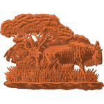 SAVANA WILDLIFE (WILDEBEEST)