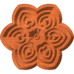 Rosette 6 Hearts