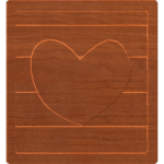 Block Letters Heart