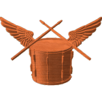 small band drum with wings