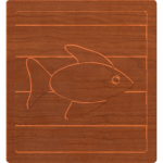 Block Letters Fish