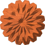 Fancy Bevelwork Country Centerpiece or Rosette 004 A