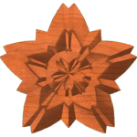 Leafy Star Rosette 001 A