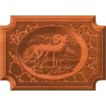 FRAMED BIGHORNED-SHEEP