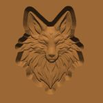 Ornamental Animal Head/Bust Series: Fox