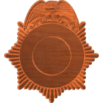 Police Badge Blank 5 PTN