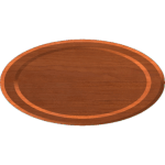 Oval Picture Frame or Border 01 A