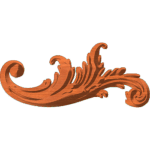 Acanthus ornamental leaf