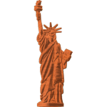Statue Of Liberty Carving Pattern