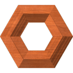 Beveled Hexagonal Frame