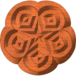 Star Rosette or Centerpiece 01 A