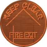 Fire Exit Keep Clear - CSF