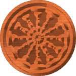 Wagon Wheel Rosette 007 A
