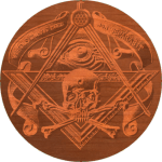 Free Mason Skull and Compass