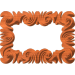 Neoclassic Swirl Frame or Border 003 A