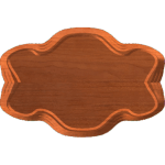 Stepped Sign Plaque Blank 003 A
