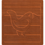 Block Letters Bird