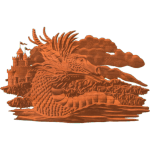 DRAGON AT CASTLE