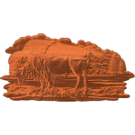 BISON ON THE LAKE