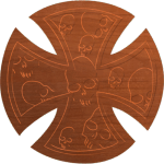 Maltese Cross w Skulls - CSF