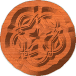 Neoclassic Star Rosette or Centerpiece 001 A