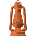 old style oil lamp