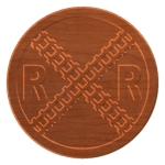 RAILROAD TRACKS CROSSING SIGN