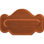 Classical Sign Plaque Blank 003 A