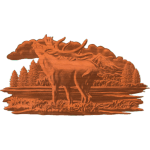 RED DEER ON THE LAKE